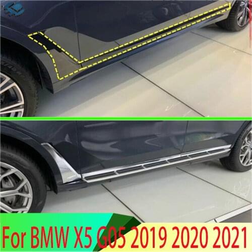 For BMW X5 G05 2019 2020 Car Accessories Stainless Steel Side Door Body Molding Moulding Trim