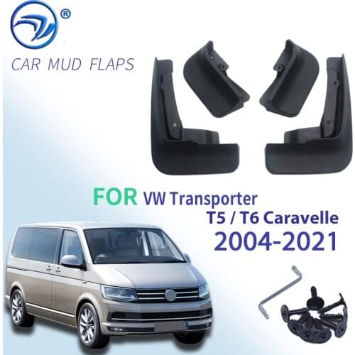 Car Mud Flaps Splash Guards for Fender Mudflaps Mudguards For VW Transporter T6 Caravelle 2016 2017 2018 Mulivan 2017-2018