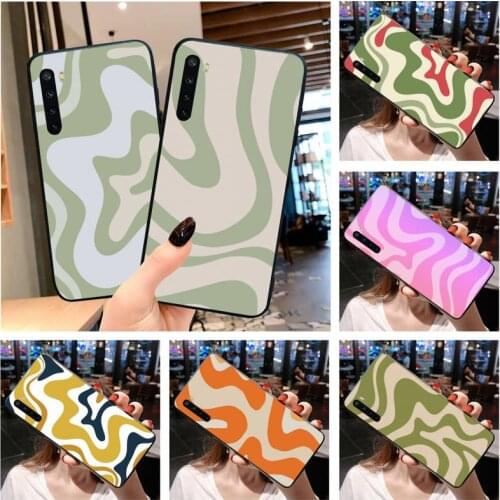 Liquid Swirl Abstract Pattern in Beige Sage Green Phone Case for Xiaomi Mi Note 10 Lite Mi 9T Pro xiaomi 10 10 CC9 Pro