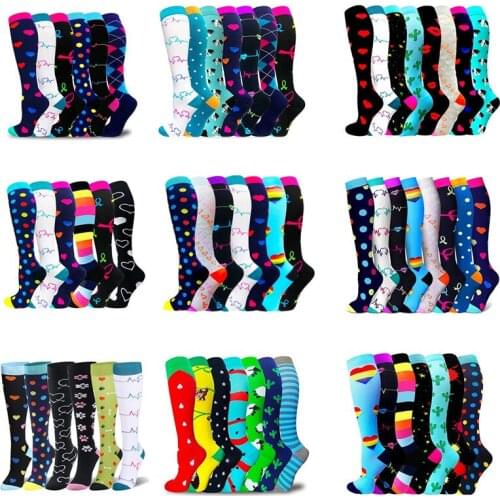 Dropshipping Compression Stockings Fun Socks Men Women Golf Tube Best Nurses For Edema Diabetes Varicose Veins Plantar Fasciitis