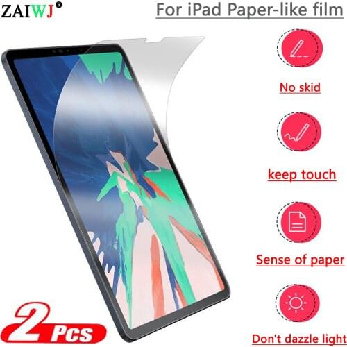 For iPad mini Air 4 3 2 10.9 2020 10.2 Pro 9.7 10.5 11 12.9 inch Matte PET Anti Glare Painting Paper Screen Protector Like Film