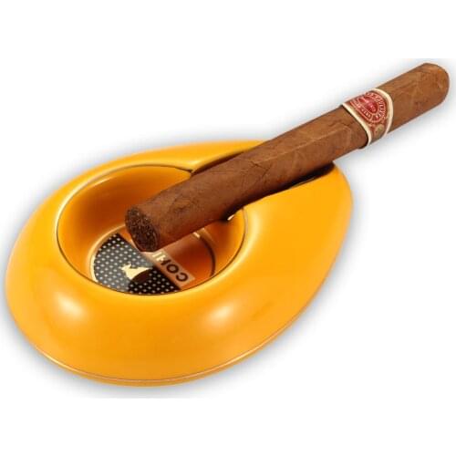 Home COHIBA Ashtray Ceramic Luxury Tobacco Ashtrays Smoking Cigar Ashtray for Car Outdoor Travel 1 Cigar Ash Tray Gadgets