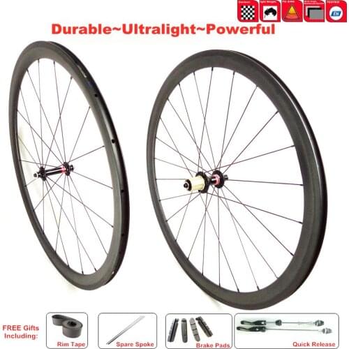 FIC road wheels with Novatec 291-482SL hub 700c rim 24mm 38mm 60mm 88mm tubular wheel carbon clincher wheelset
