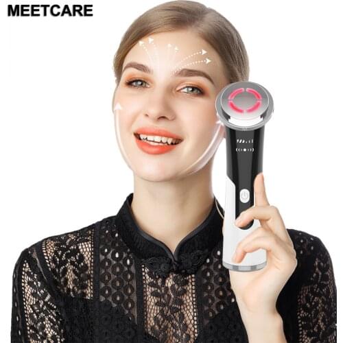 Red Light Therapy LED Photon 4in 1 Face Massage Facial Eye Care Deep Cleaning Face Lifting Skin Rejuvenation Beauty Dervice
