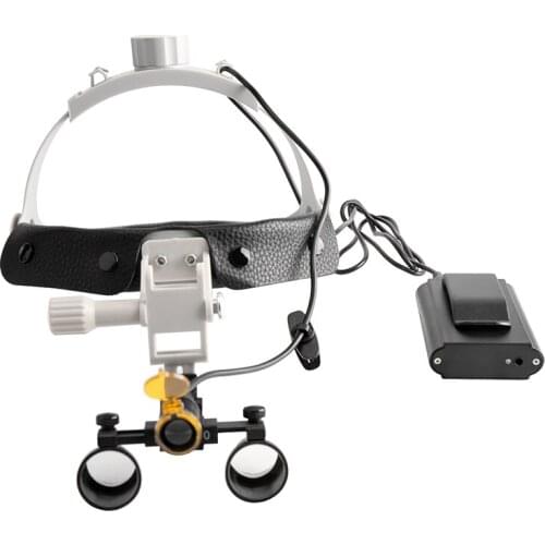 Dental Loupe Headlight Magnification 2.5X/3.5X Medical Surgical Dental Headband Loupe & LED headlight with Optical filter