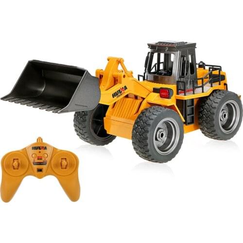 Original HUI NA TOYS NO.1520 2.4G 6CH Mini RC Bulldozer Engineering Vehicle Truck Toys