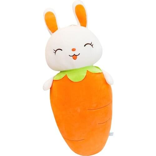 1pc 55cm 65cm 90cm Simulation Down Cotton Plush Toy Carrot Rabbit Corn Mouse Large Long Pillow Vegetable Carrot Corn Plush Toy