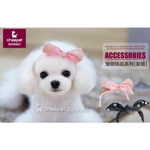 Dog Bow Headband pet dog Tactic headdress flower headdress flower dog hairpin