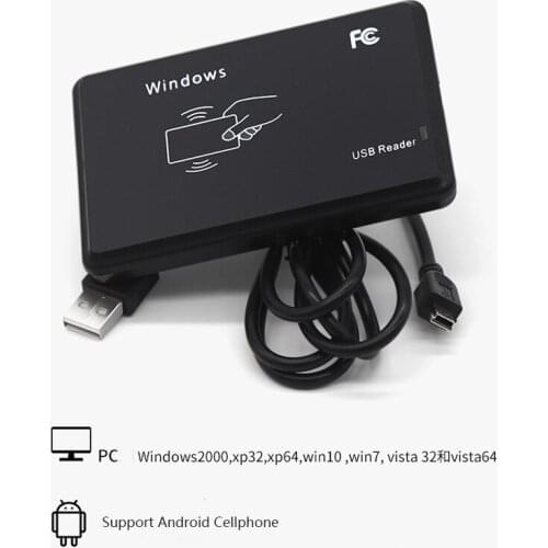 KinJoin R20C 13.56Mhz long range USB Interface desktop RFID reader nfc Card Reader IC Smart Card RFID Reader