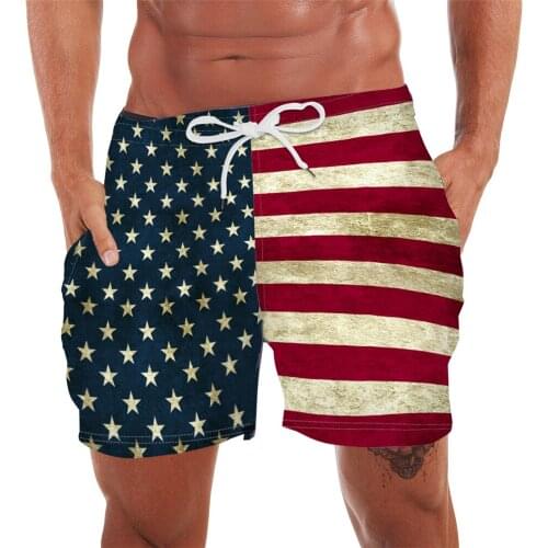 Shorts for Men Short Pants Drawstring Printed Casual Loose Summer Board Shorts Casual Red Blue Boardshorts Homme Classic Cloth