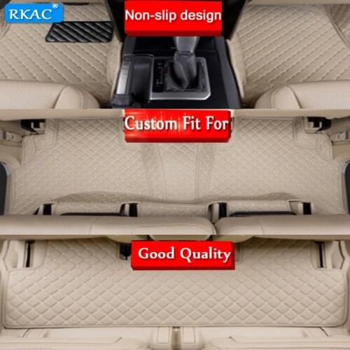 RKAC Custom special car floor mats + trunk mat for Mercedes Benz V Class 7 seats 2019-2015 waterproof durable carpets