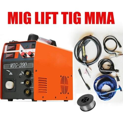 Mig Welder MIG200 MMA TIG MIG Functions Welding Machines 220V With Accessories MIG MAG Welder