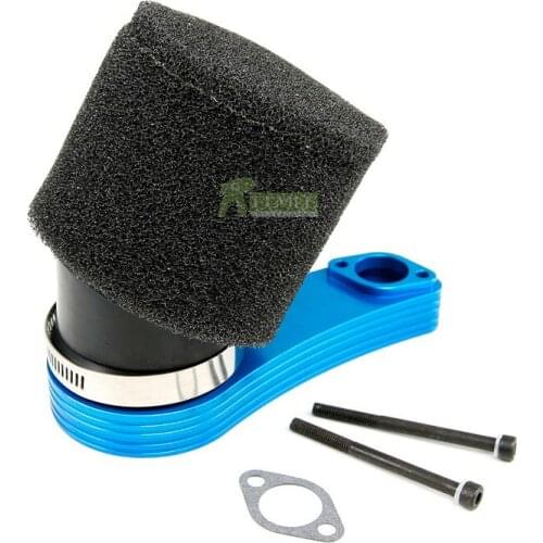 Upgraded Alloy CNC Air Filter Assembly Kit With Oblique Angle Air Filter Easy Disassembly for 1/5 Losi 5ive T Rovan LT KMX2
