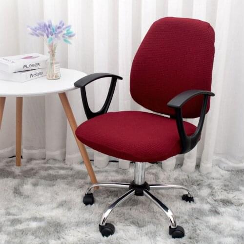 Home Office Rotating Computer Chair Cover Armrest Elastic Split Chair Cover Backrest&Chair Seat Cover Dustproof Slipcovers