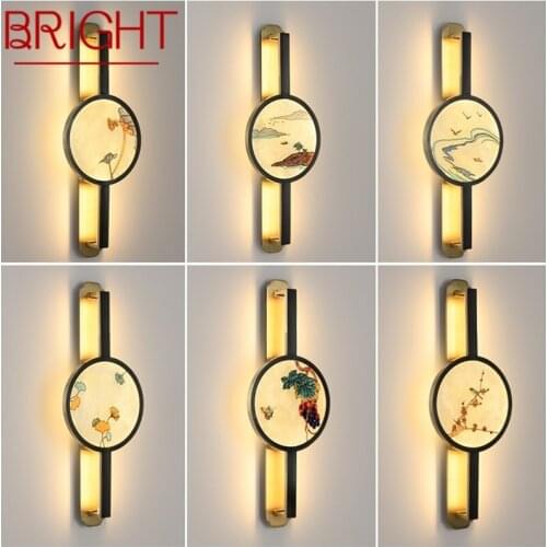 BRIGHT Indoor Sconce Wall Lights Modern Brass Creative LED Lamp Design For Home Corridor