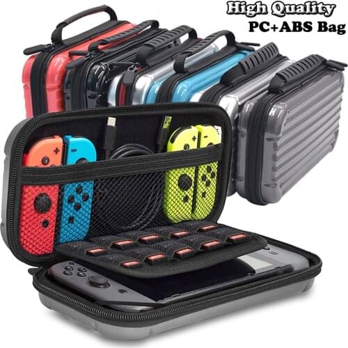 Hard Shell Pouch Protective Storage Carrying Case With 10 Game Card Inserts for Nintend Switch Game Console & Accessories