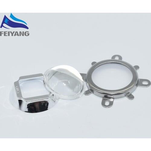 1Set High Quality 30W 50W 100W LED 44mm Lens + Reflector Collimator + Fixed Bracket Drop