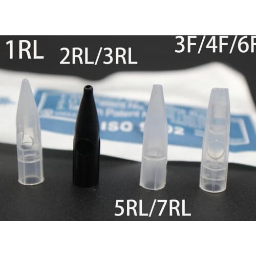100Pcs Sterile Disposable Permanent Makeup Eyebrow Lip Tattoo Tips Needle Caps For Merlin Mosaic Dragon Tattoo Machine