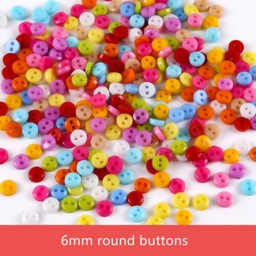 10000pcs Multi 6mm Round Nylon Mini Tiny Buttons Sewing Accessories Embellishments BUTTON Scrapbooking