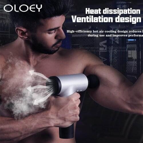 1200-3300r/min Muscle Massage Gun 60Hz High Frequency Stimulation Deep Tissue Massager Exercising Muscle Pain Relief Body