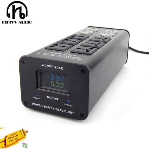 HIFI Power filter Power amplifier filter AUDIOWALLE power supply socket lightning protection voltage display extension AC socket