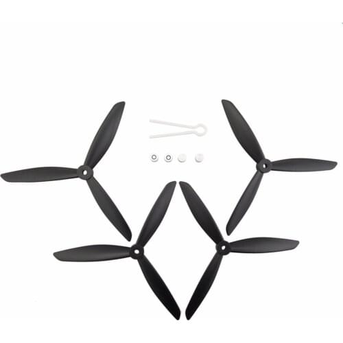 4Pcs/lot Upgrade 3-Leaf Black Blade Propellers for MJX B3 B2 B2C B2W Bugs 3 Bugs 2 RC Hubsan H501S Brushless Airplane
