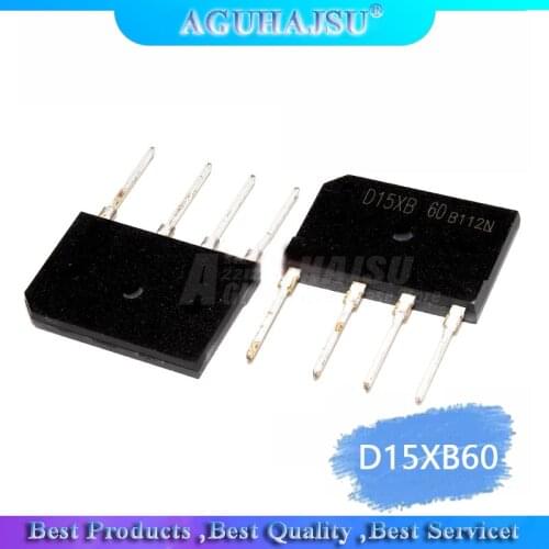 5PCS D15XB60 ZIP-4 D15XB 60 ZIP bridge rectifier and original IC