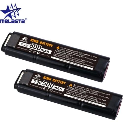 2PCS 2/3N CYMA Ni-MH 7.2V 500mAh 6S Battery for CM030 CM121 CM122 Marui 18C, P8, M93R AEP AEG M81, M84, &TM AEP Airsoft Guns toy