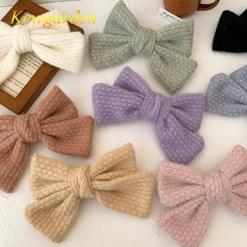 Kewgarden Hair accessories for girls and children with large bow hairpin 2pcs