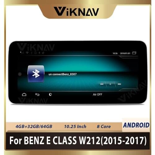 10.25 inch Android Car GPS Navigation multimedia player for-Benz E Class W212 2015 2016 2017 head unit radio tape recorder