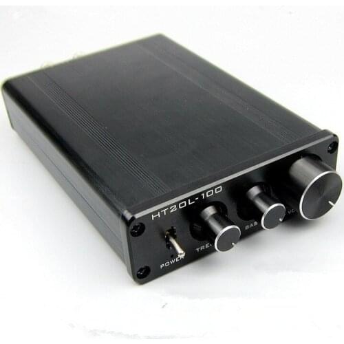 HT21L-100 DC24V 3A 50W*2 mini hifi TPA3116D2 + NE5532 Op amp 2.0 channel Bluetooth V4.0 Desktop audio Digital amplifier