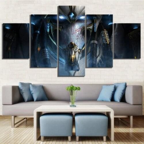 Canvas Painting 5pcs Prints Poster StarCraft 2 Legacy Of The Void Video Games Living Room Wall Art Home Decor Modular Pictures