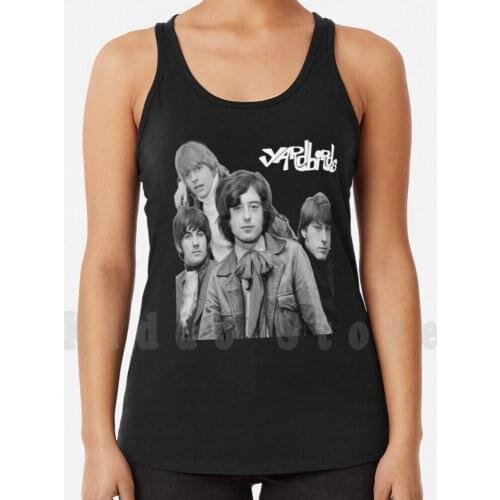 Yardbirds Band tank tops vest 100% Cotton Yardbirds The Yardbirds Yard Birds Jimmy Page Chris Dreja Jim Mccarty