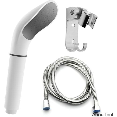 Rainfall Shower Head With Filter White Shower Head Water Saving Spray Nozzle Pressurized Kit House Batchroom Accessories Set