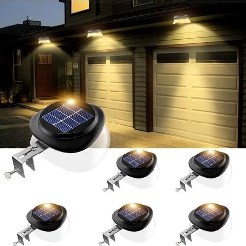 9 LED Solar Wall Light UFO-shaped Non-porous Outdoor Decorative Fence Light, Outdoor Waterproof Eaves Garden Garden Light