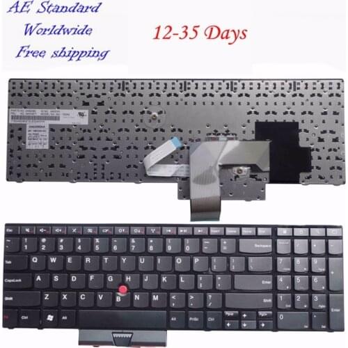 US Black New English Laptop Keyboard For Lenovo For IBM For Thinkpad E520 E520S E525 With Pointing Stick