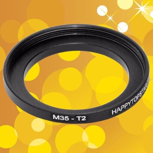 M35 Male to T T2 Female M35(35mm 1mm thread pitch)- T T2(42mm 0.75mm thread pitch) 35-42mm Coupling Lens Ring Adapter Adaptor