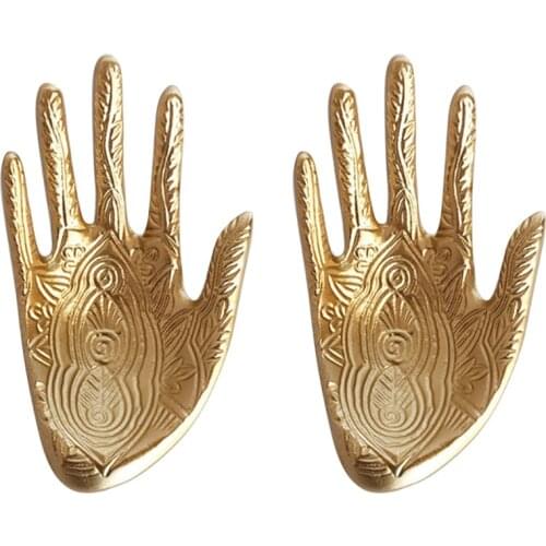 2Pcs Hand Model Jewelry Rack Hanging Ring Rack Storage Tray Necklace Rack Bracelet Holder Jewelry Display Props