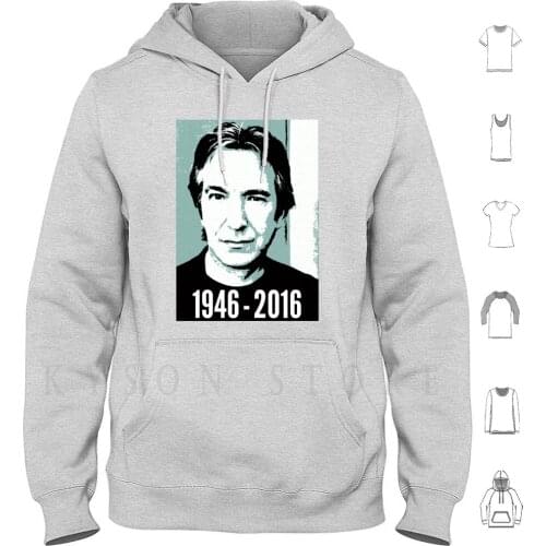 Rest In Peace , Alan Rickman Hoodies Long Sleeve Alan Rickman Rip Rest In Peace Snape Professor In Memoriam Died