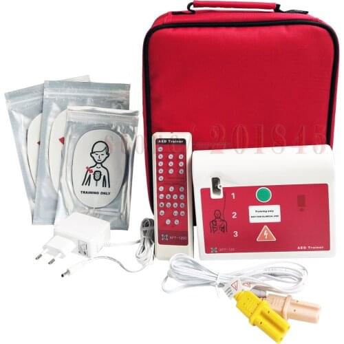 XFT-120C First Aid Device AED Trainer Hospital CPR Teaching Machine For Nurse Clinic Training In English And Portuguese With Pad
