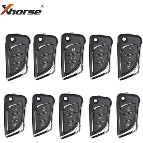 Xhorse VVDI XKLKS0EN Wire Remote Key For Lexus 3 Buttons (Chrome-plating) English Version 10pcs/Lot