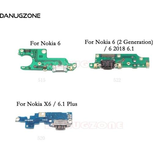 USB Charging Port Dock Plug Socket Jack Connector Charge Board Flex Cable For Nokia 6 / 6 2018 6.1 / 6.1 Plus