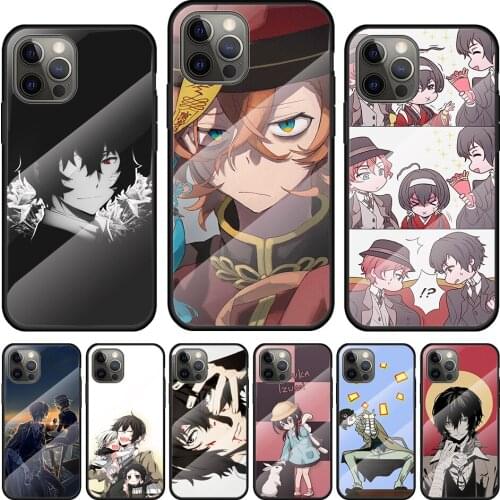 Bungou Stray Dogs Tempered Glass Cover For Apple IPhone 12 Mini 11 Pro XS MAX XR X 8 7 6S 6 Plus Phone Case Coque