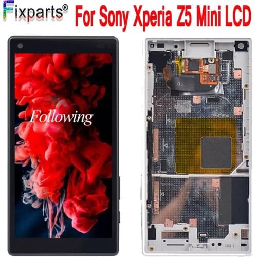 4.6" For SONY Xperia Z5 Compact LCD Display + Touch Screen Digitizer Assembly With Frame E5803 E582 For SONY Xperia Z5 Mini LCD