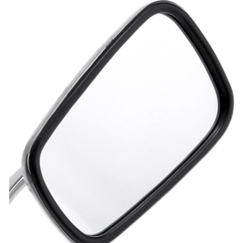 1 Pair Motorcycle CNC Rear View Mirrors Fit 7/8inch Handle Bar End Silver Universal