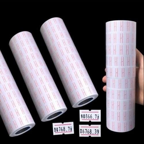 10 Rolls Self Adhesive Price Labels Paper Tag Sticker Single Row for Price PXPC