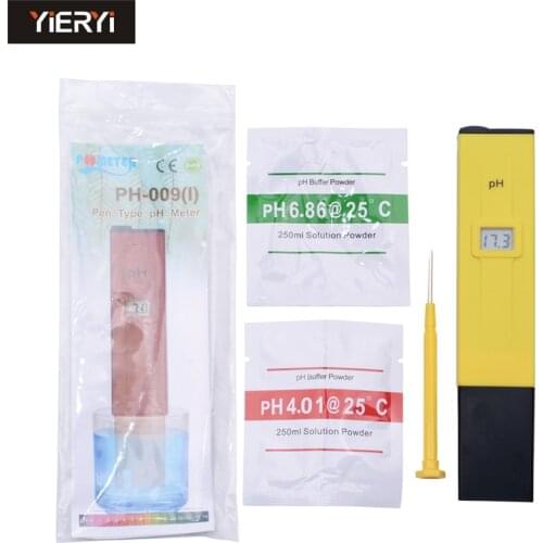 10 pcs/lots Digital LCD PH Meter TDS Meter Pen of Tester Accuracy 0.1 Aquarium Pool Water Wine Urine with Calibration