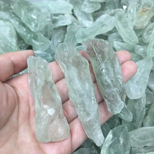 100g Natural Green Quartz Crystal Point Wand Healing 3pcs