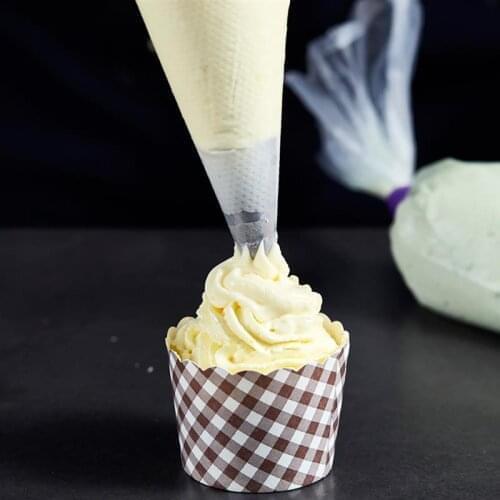 100PCS Clear Disposable Piping Bag Icing Fondant Cake Cream Decorating Pastry Tip Tool Cake Pack Pastry Bag Dessert Decorator