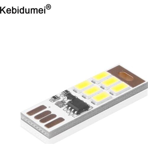 2pcs Portable Mini USB light Touch control Power Night Light led Lamp white Light For Power Bank Computer Laptop wholesale